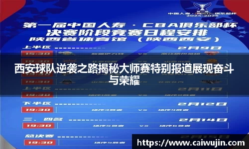 西安球队逆袭之路揭秘大师赛特别报道展现奋斗与荣耀