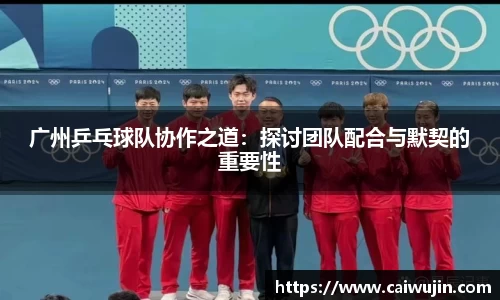 广州乒乓球队协作之道：探讨团队配合与默契的重要性
