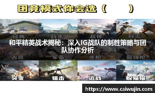 和平精英战术揭秘：深入IG战队的制胜策略与团队协作分析