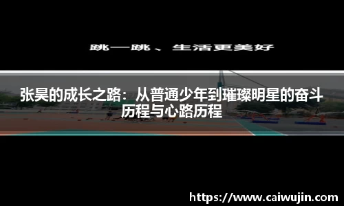 张昊的成长之路：从普通少年到璀璨明星的奋斗历程与心路历程